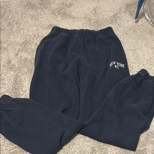 Brandy Melville New York Navy Sweatpants